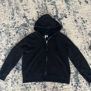 Divided by H&M black full zip up hoodie size Small